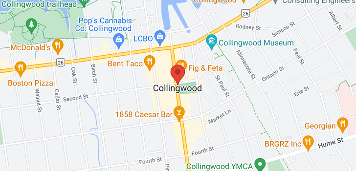 map of 795400 COLLINGWOOD-CLEARVIEW TOWNLINE